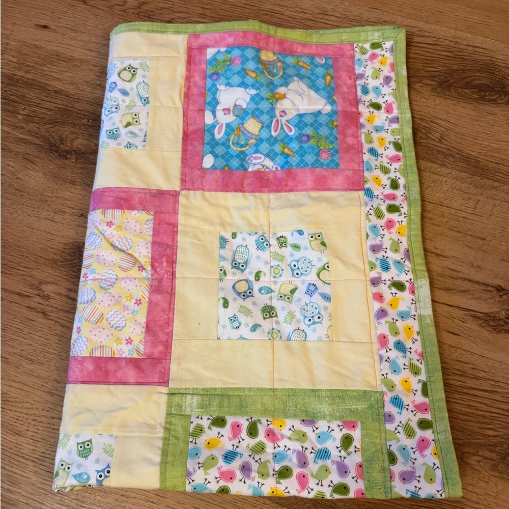 Colorful Patchwork Baby Quilt